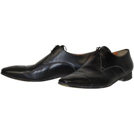 Santoni-Lace ups-Black