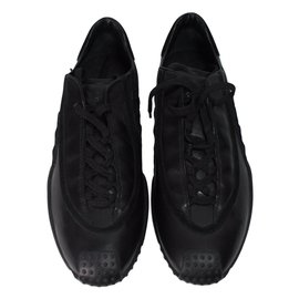 Christian Dior-Sneakers en cuir noir-Noir