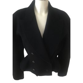 Alaïa Jacken Schwarz