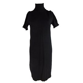 Balenciaga Black Wool Dress Black