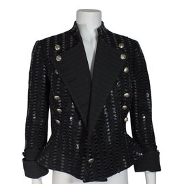 Armani-Sublime veste courte-Black,Silvery