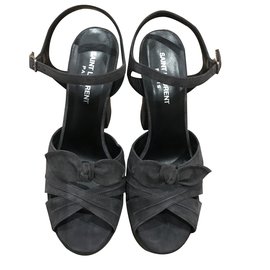 Saint Laurent-Candy Sandals-Grey