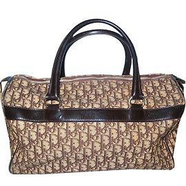 Christian Dior Mala de viagem Marrom
