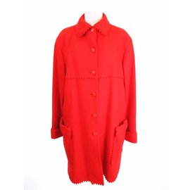 Junko Shimada-Junko Shimada  Wool Coat-Red