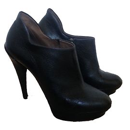 Escarpins Lanvin en cuir noir 40 Noir