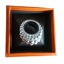Hermès Bague Hermes Argenté
