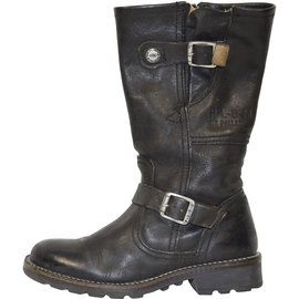 Palladium-R040 PALLADIUM BOTTES MOTARDS ENFANT T.30 UK 11.5-Black