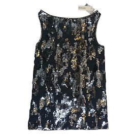 Diesel Vestidos Negro Plata