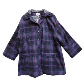 Kenzo-Coats, Outerwear-Purple