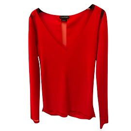 Camisola Tom Ford Openback Laranja de Viscose Laranja