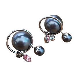 Dior Brincos Cinza antracite