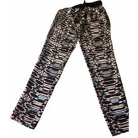 Maje Pantalon soie Multicolore