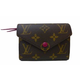 Louis Vuitton Purses, wallets, cases Brown Pink