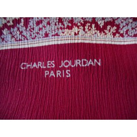 Charles Jourdan-Scarves-Dark red
