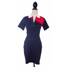 Lacoste Vestidos Blanco Roja Azul marino