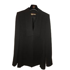 Victoria Beckham Black Silk Wool Jacket Black