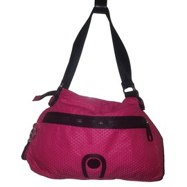 Autre Marque Clutch Kipling Rosa de Tecido Rosa