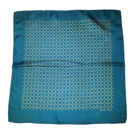 Hermès-Men Scarves-Green