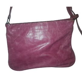 Miu Miu Pink Leather Handbag with Long Straps Pink
