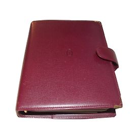 Cartier Agenda case Dark red