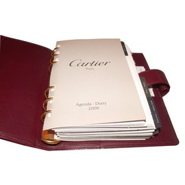 Cartier-Agenda case-Dark red