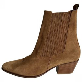 Sandro Ankle Boots Brown