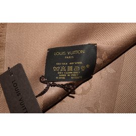 Louis Vuitton-Classical Monogram Scarf-Bronze