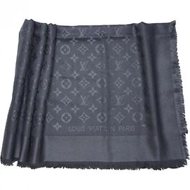 Louis Vuitton Classical Monogram Scarf Grey