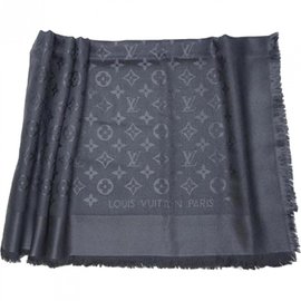 Louis Vuitton Klassischer Monogrammschal Grau