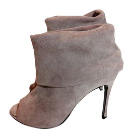 Acne-Dusty pink ankle boots-Pink