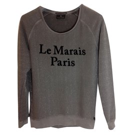Maison Scotch Pulls, Gilets Gris