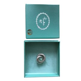 Pomellato Silver Ring Size 57FR Silvery