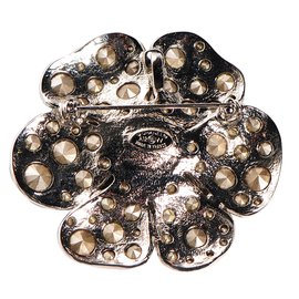 Chanel-Chanel Camelia Brooch and-Silvery