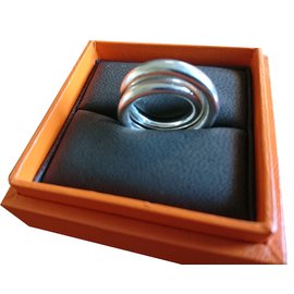 Hermès argolas Prata