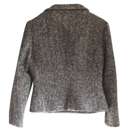Dolce & Gabbana-Tweed Jackets-Grey