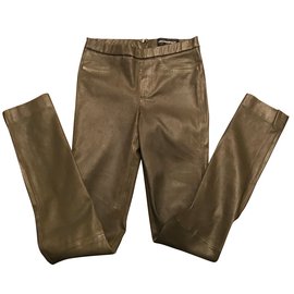 Zadig & Voltaire-calça, leggings-Caqui