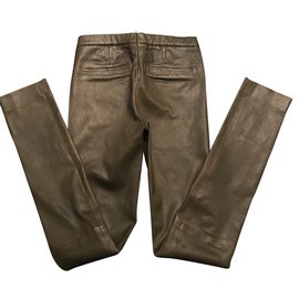 Zadig & Voltaire-calça, leggings-Caqui