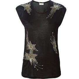 Saint Laurent Tops Black
