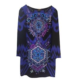 Emilio Pucci Abendkleid aus blauer Seide Blau