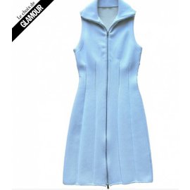Alaïa Kleid weiß Polyamid Größe 38 Weiß