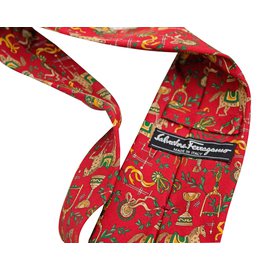 Salvatore Ferragamo-Ties-Multiple colors,Dark red
