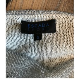 Escada-Escada Sport Silver top in great condition-Silvery