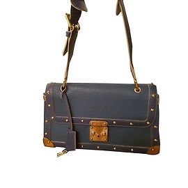 Louis Vuitton Juiliana Handbag Blue Leather Blue