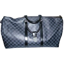 Louis Vuitton keepall 55 cm Damier Schwarz Grau