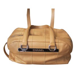 Chanel-Bolsa de bolos-Beige