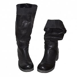 Botas Vic Matié de piel negra Negro