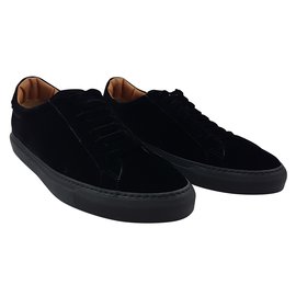 Givenchy-Givenchy Suede Sneakers Black-Black