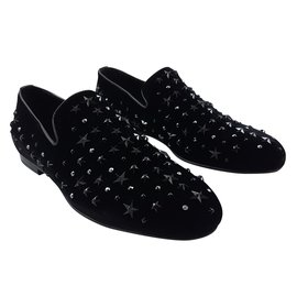 Jimmy Choo-Jimmy Choo Sloane velvet  shoes-Black