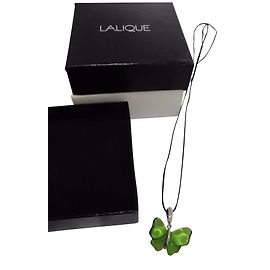 Lalique Pingente de cristal verde esmeralda Verde