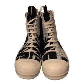 Rick Owens-Bleach vomit ramones-Black
